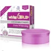 "New White Gold Anti Marks Cream jar to reduce dark spots and blemishes for a clear, radiant complexion."