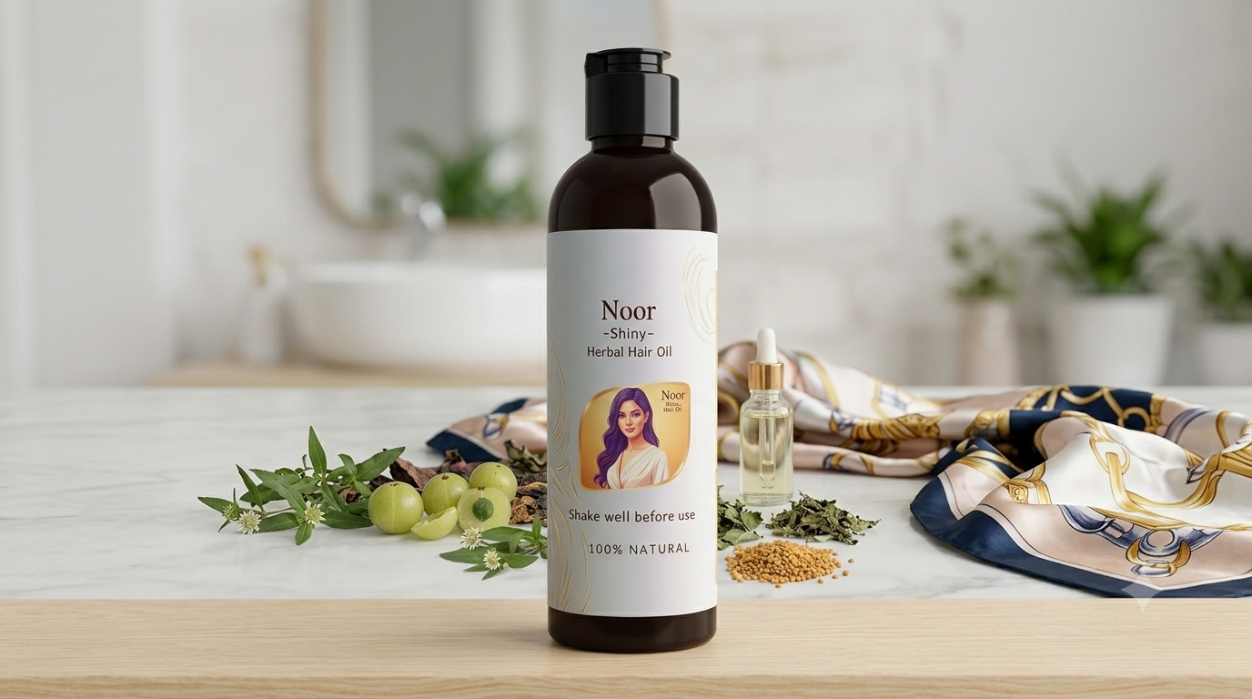 Noor -Shiny- Herbal Hair Oil.